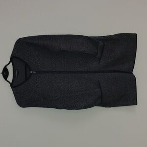 Nicole Miller Zip Up Cozy Long Line Cardigan S - M